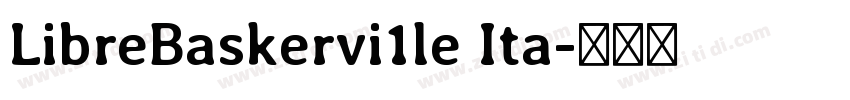 LibreBaskervi1le Ita字体转换